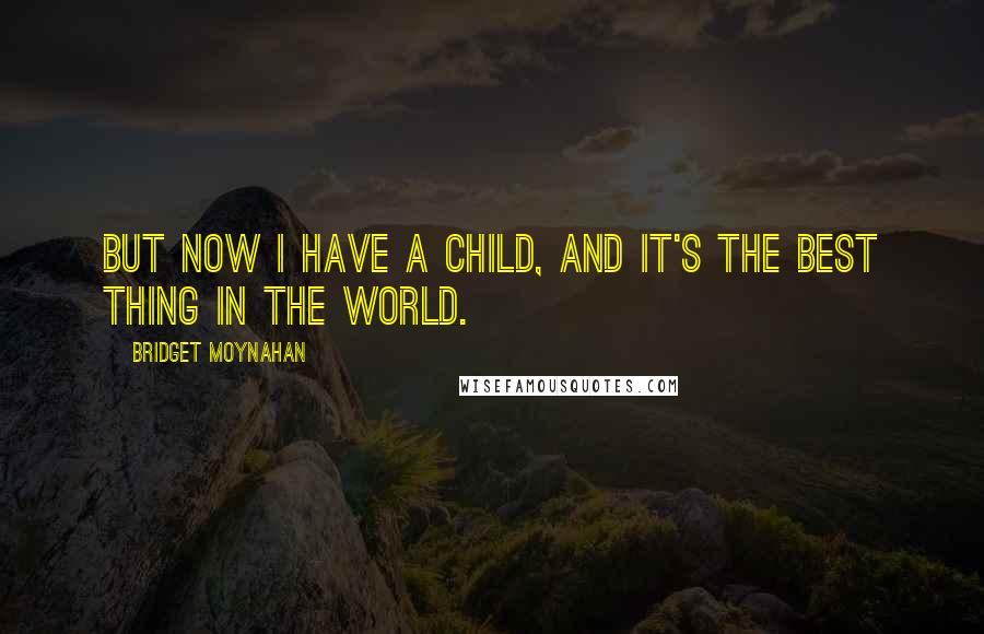 Bridget Moynahan Quotes: But now I have a child, and it's the best thing in the world.