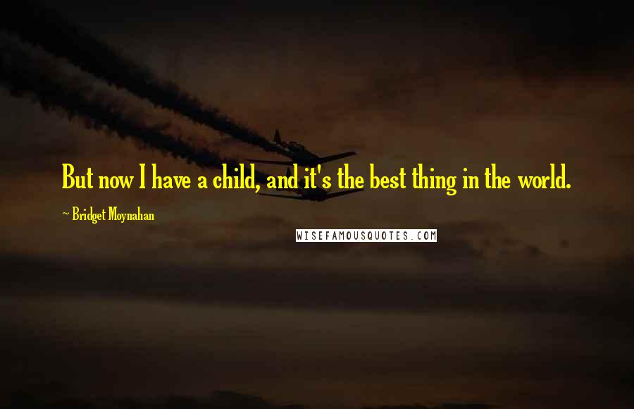 Bridget Moynahan Quotes: But now I have a child, and it's the best thing in the world.