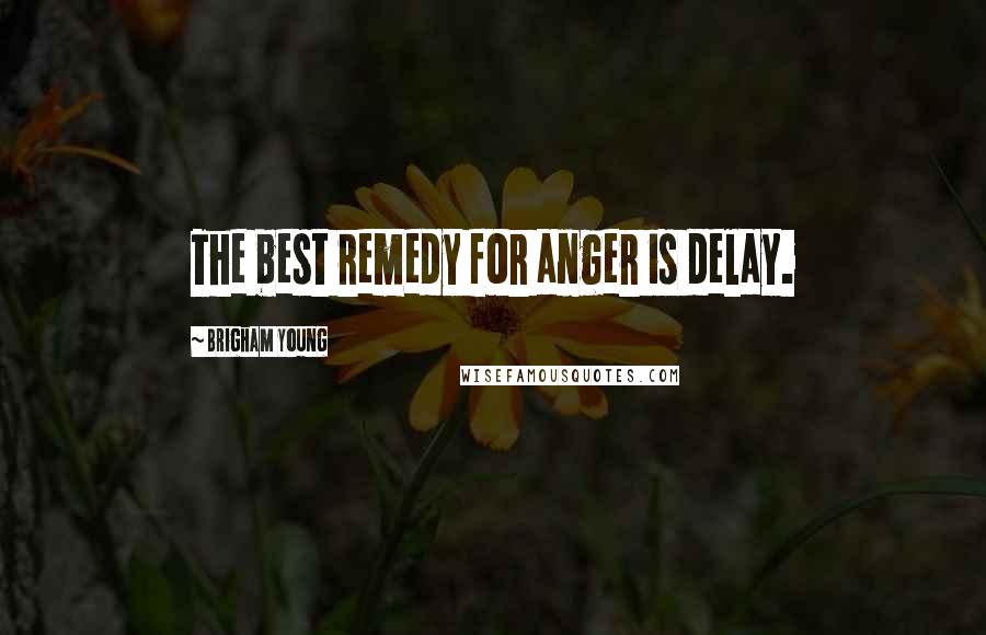 Brigham Young Quotes: The best remedy for anger is delay.