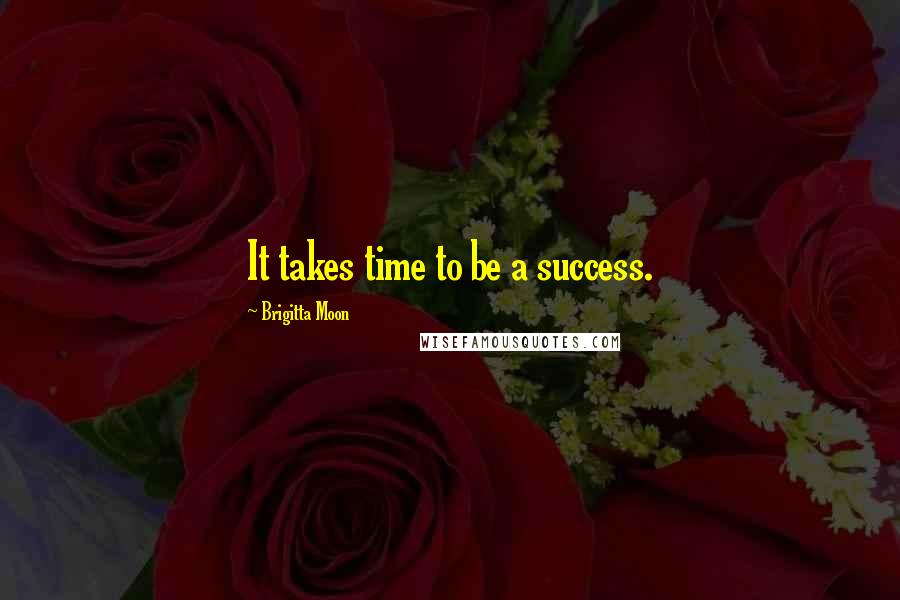 Brigitta Moon Quotes: It takes time to be a success.