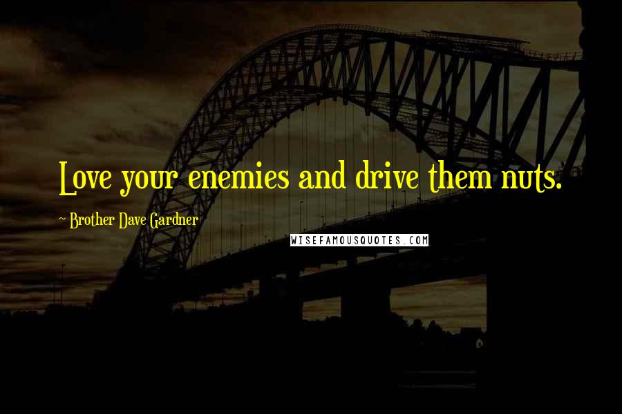Brother Dave Gardner Quotes: Love your enemies and drive them nuts.