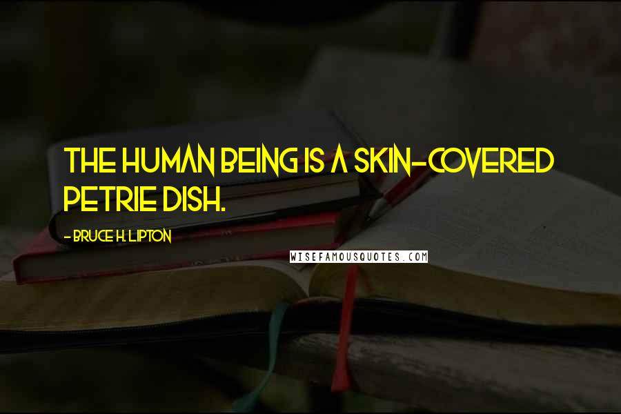 Bruce H. Lipton Quotes: The human being is a skin-covered petrie dish.