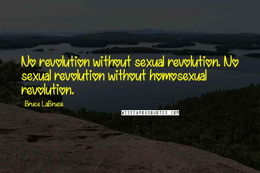 Bruce LaBruce Quotes: No revolution without sexual revolution. No sexual revolution without homosexual revolution.
