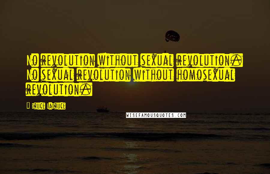 Bruce LaBruce Quotes: No revolution without sexual revolution. No sexual revolution without homosexual revolution.