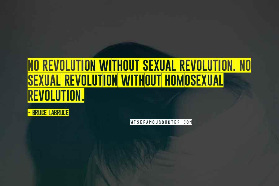 Bruce LaBruce Quotes: No revolution without sexual revolution. No sexual revolution without homosexual revolution.