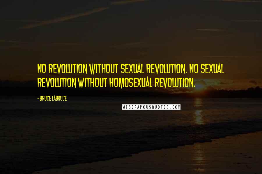 Bruce LaBruce Quotes: No revolution without sexual revolution. No sexual revolution without homosexual revolution.