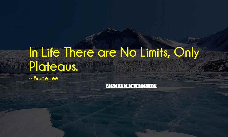 Bruce Lee Quotes: In Life There are No Limits, Only Plateaus.