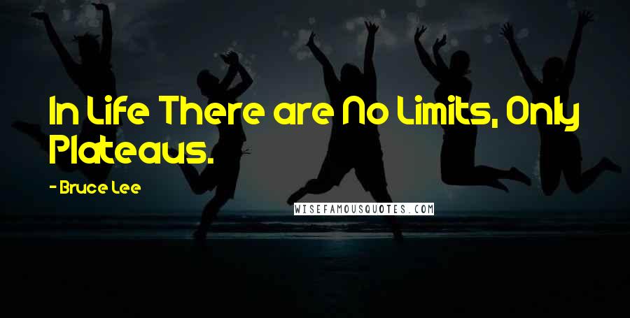 Bruce Lee Quotes: In Life There are No Limits, Only Plateaus.