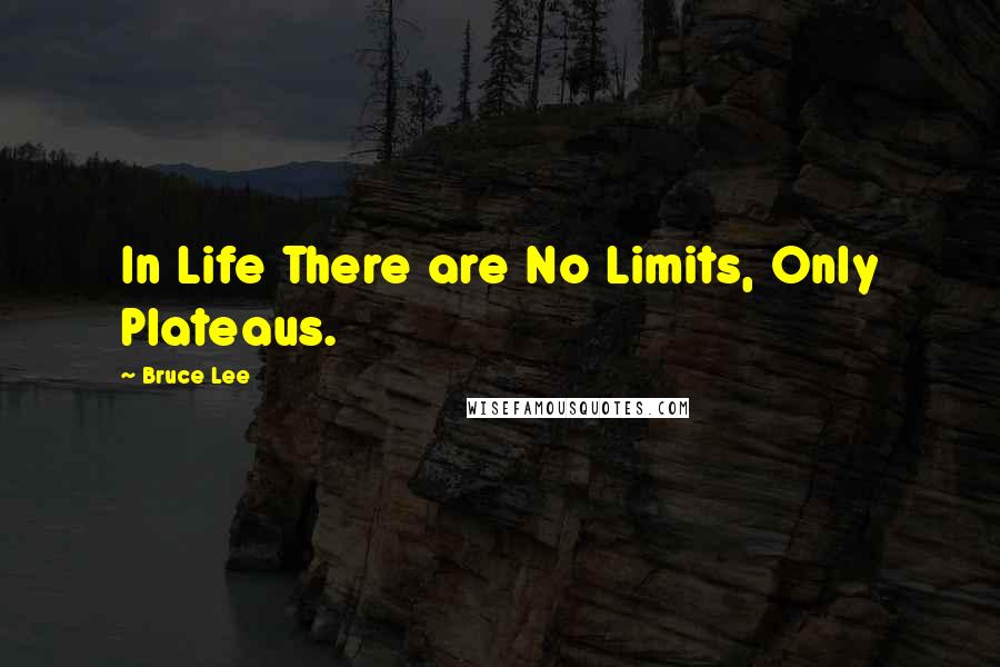 Bruce Lee Quotes: In Life There are No Limits, Only Plateaus.