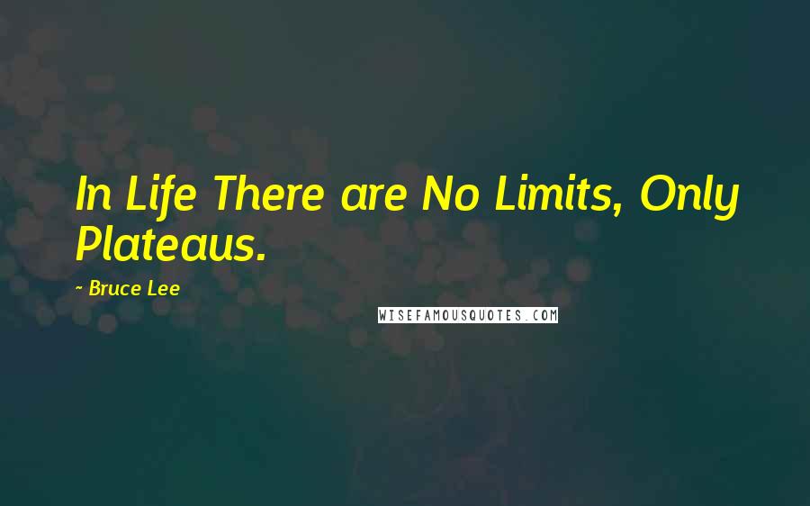 Bruce Lee Quotes: In Life There are No Limits, Only Plateaus.