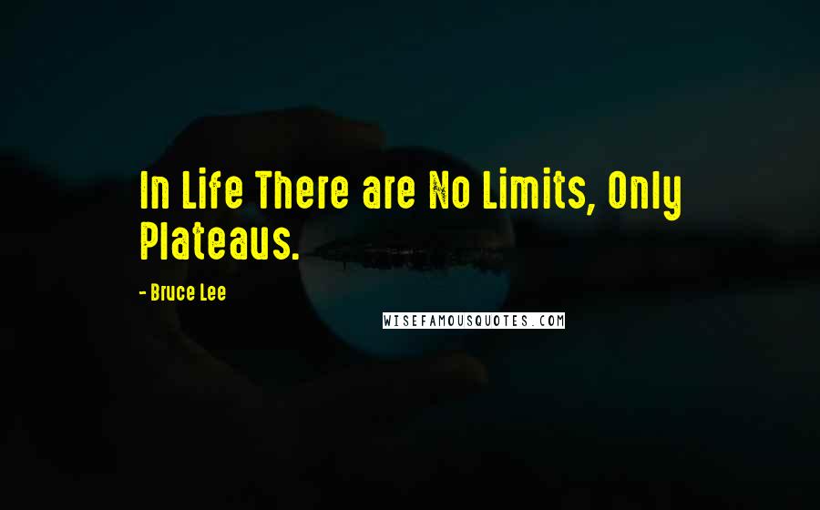 Bruce Lee Quotes: In Life There are No Limits, Only Plateaus.