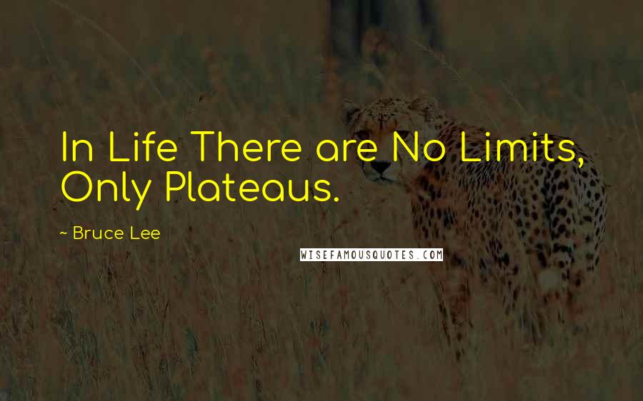 Bruce Lee Quotes: In Life There are No Limits, Only Plateaus.