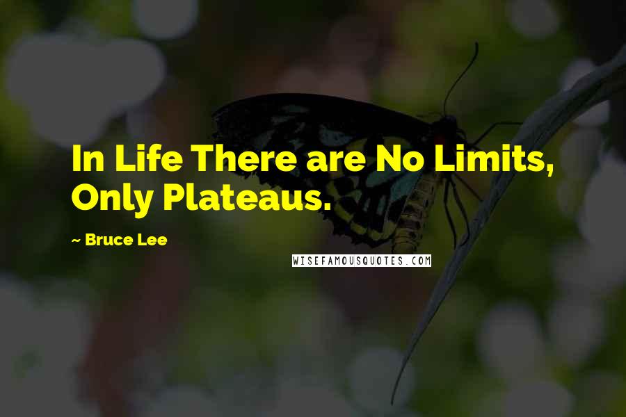 Bruce Lee Quotes: In Life There are No Limits, Only Plateaus.