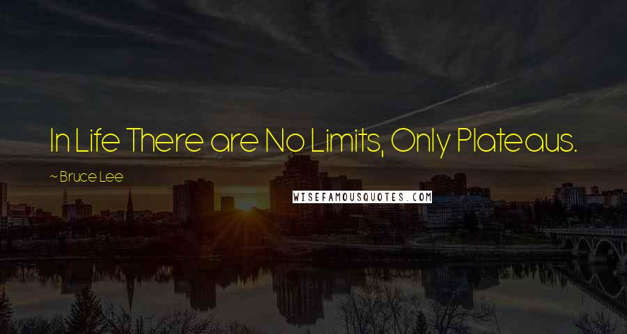 Bruce Lee Quotes: In Life There are No Limits, Only Plateaus.