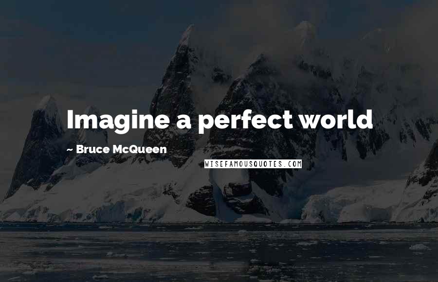 Bruce McQueen Quotes: Imagine a perfect world