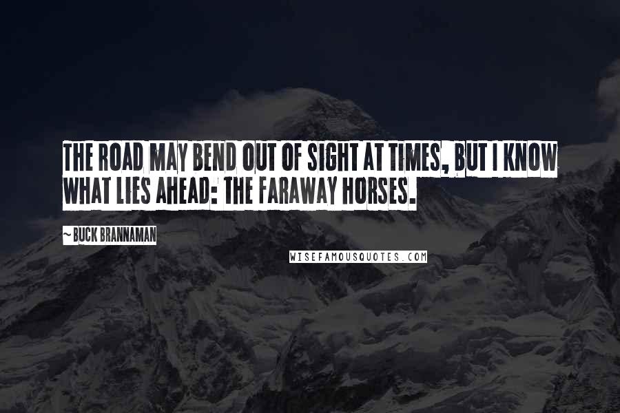 Buck Brannaman Quotes: The road may bend out of sight at times, but I know what lies ahead: the faraway horses.