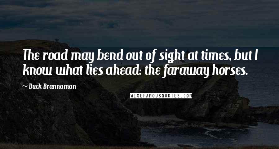 Buck Brannaman Quotes: The road may bend out of sight at times, but I know what lies ahead: the faraway horses.