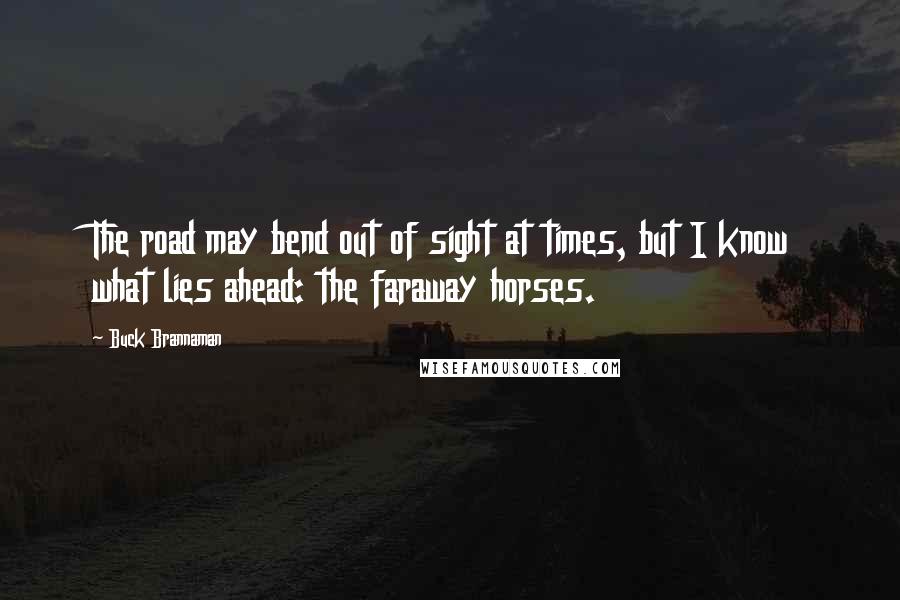 Buck Brannaman Quotes: The road may bend out of sight at times, but I know what lies ahead: the faraway horses.