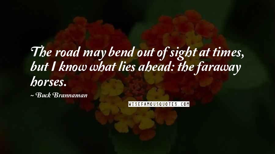 Buck Brannaman Quotes: The road may bend out of sight at times, but I know what lies ahead: the faraway horses.