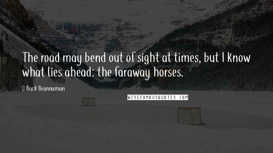 Buck Brannaman Quotes: The road may bend out of sight at times, but I know what lies ahead: the faraway horses.