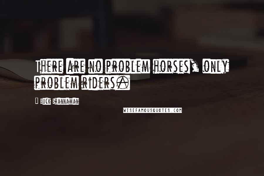 Buck Brannaman Quotes: There are no problem horses, only problem riders.