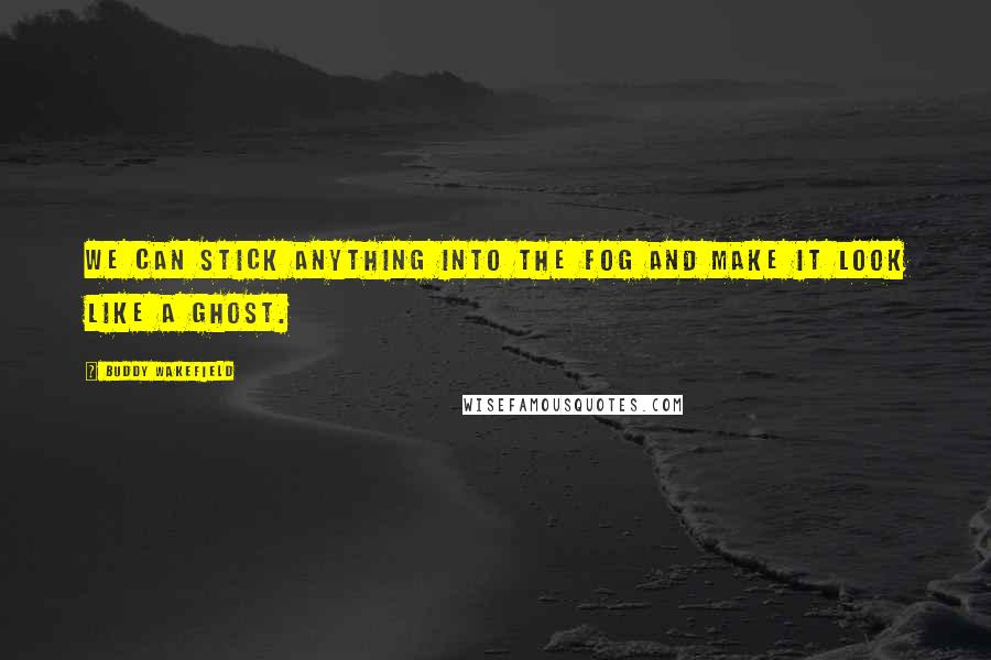 Buddy Wakefield Quotes: We can stick anything into the fog and make it look like a ghost.