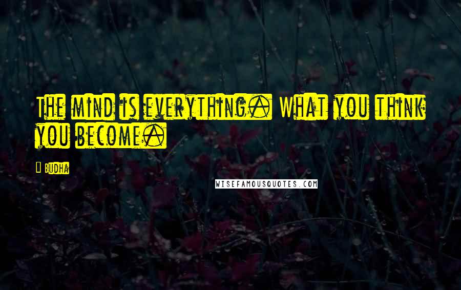 Budha Quotes: The mind is everything. What you think you become.