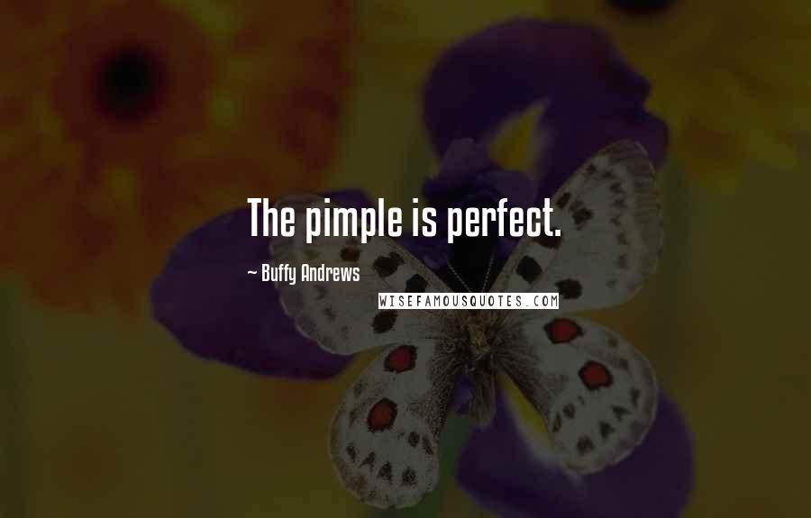 Buffy Andrews Quotes: The pimple is perfect.