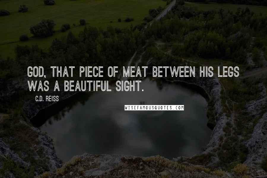 C.D. Reiss Quotes: God, that piece of meat between his legs was a beautiful sight.