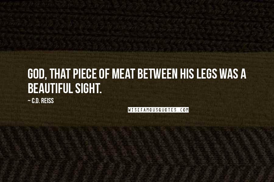 C.D. Reiss Quotes: God, that piece of meat between his legs was a beautiful sight.