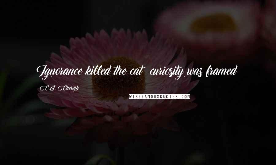 C.J. Cherryh Quotes: Ignorance killed the cat; curiosity was framed!