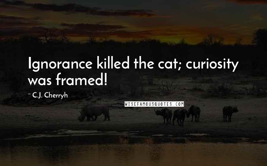 C.J. Cherryh Quotes: Ignorance killed the cat; curiosity was framed!