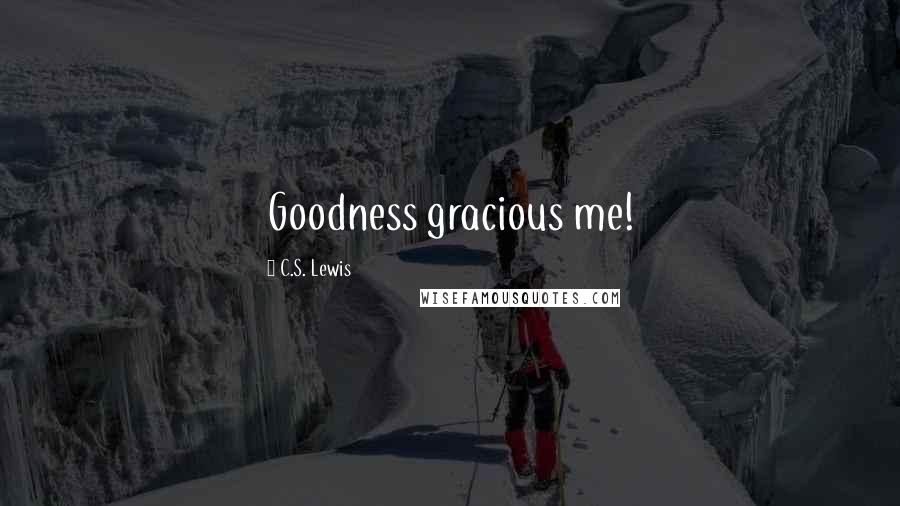 C.S. Lewis Quotes: Goodness gracious me!