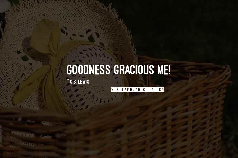 C.S. Lewis Quotes: Goodness gracious me!