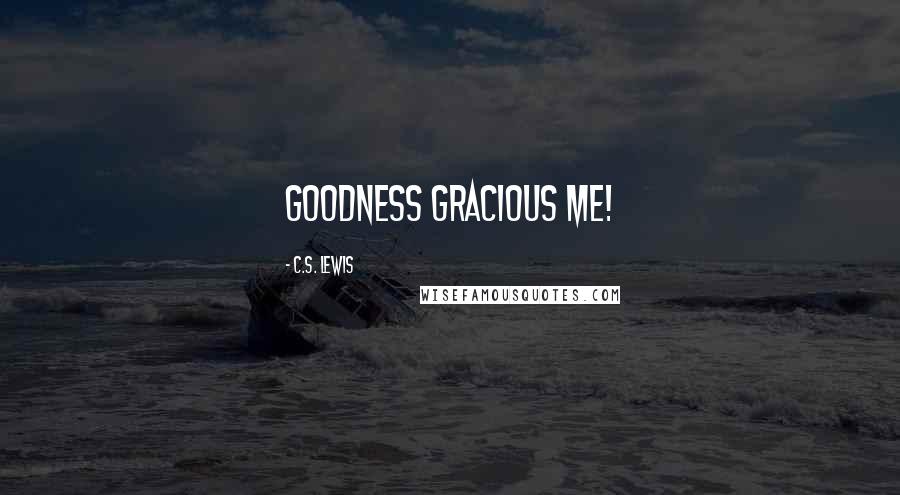 C.S. Lewis Quotes: Goodness gracious me!