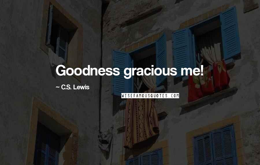 C.S. Lewis Quotes: Goodness gracious me!