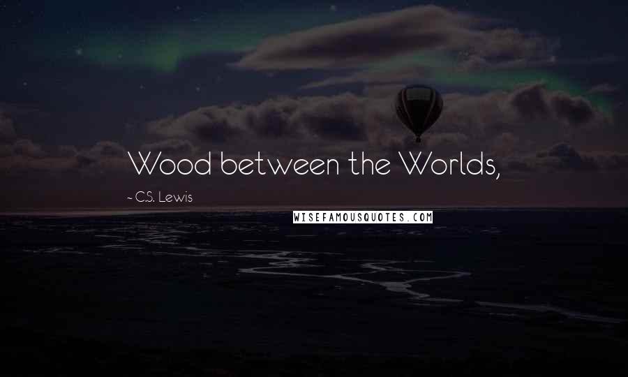 C.S. Lewis Quotes: Wood between the Worlds,