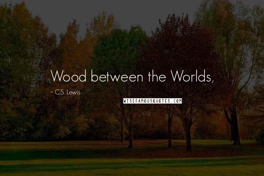 C.S. Lewis Quotes: Wood between the Worlds,