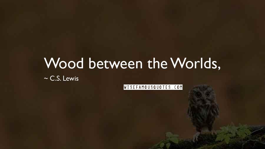 C.S. Lewis Quotes: Wood between the Worlds,