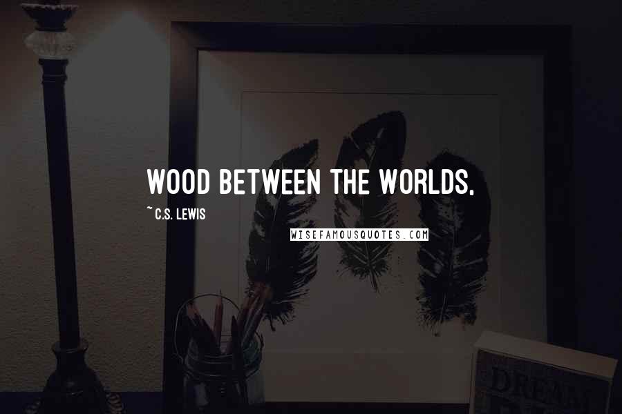 C.S. Lewis Quotes: Wood between the Worlds,