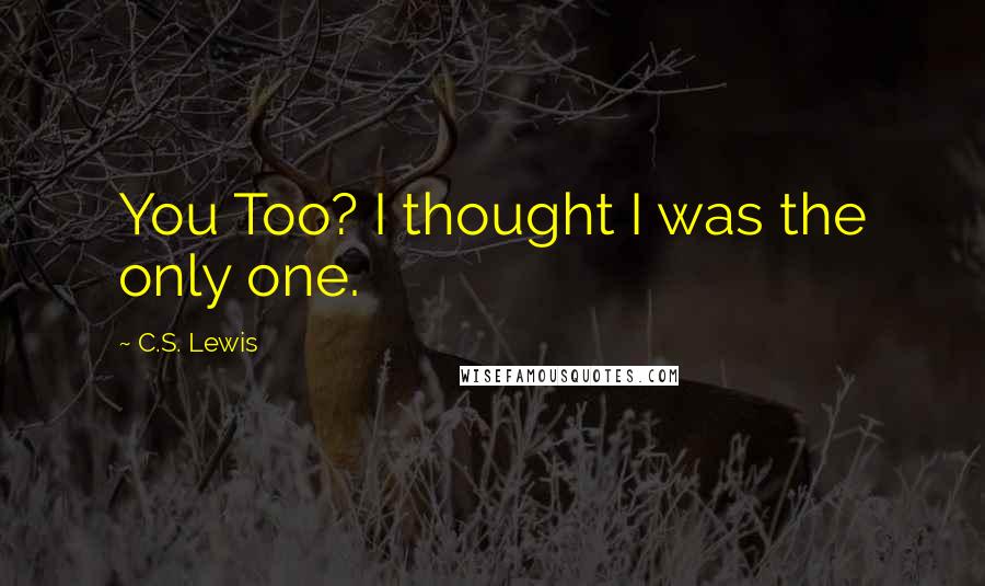 C.S. Lewis Quotes: You Too? I thought I was the only one.