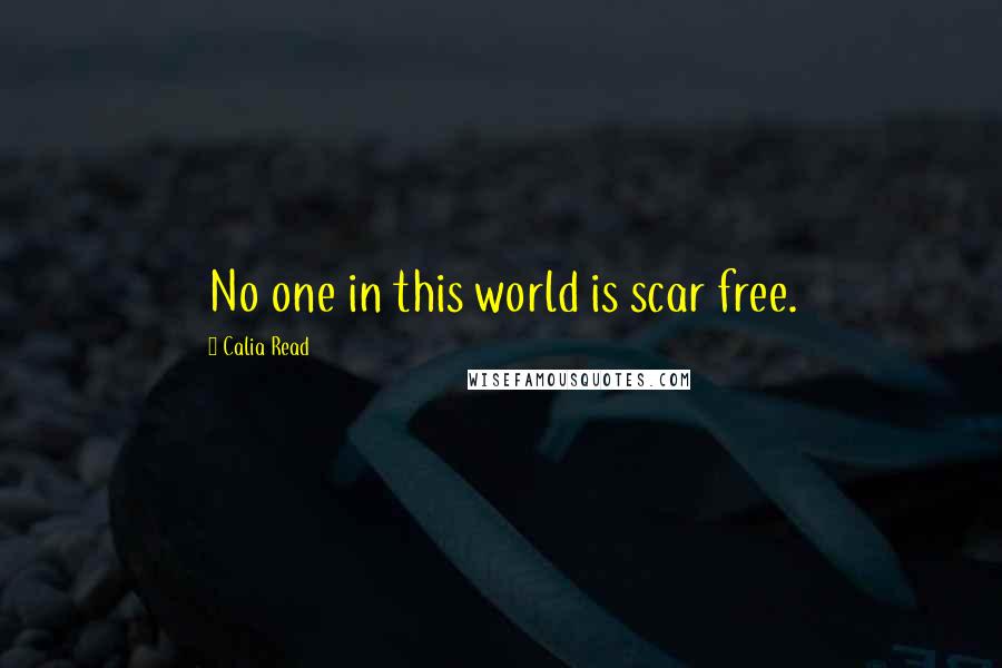 Calia Read Quotes: No one in this world is scar free.