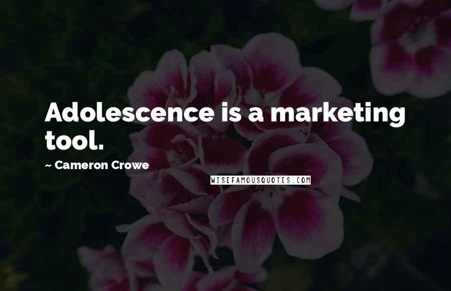 Cameron Crowe Quotes: Adolescence is a marketing tool.