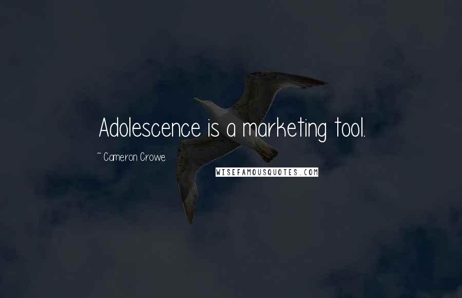 Cameron Crowe Quotes: Adolescence is a marketing tool.