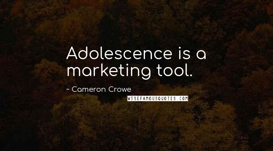 Cameron Crowe Quotes: Adolescence is a marketing tool.