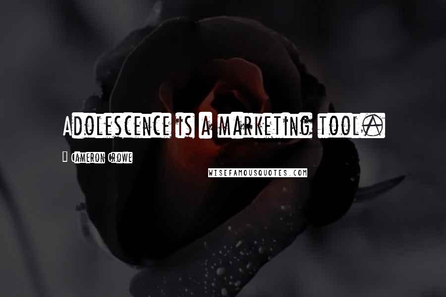 Cameron Crowe Quotes: Adolescence is a marketing tool.