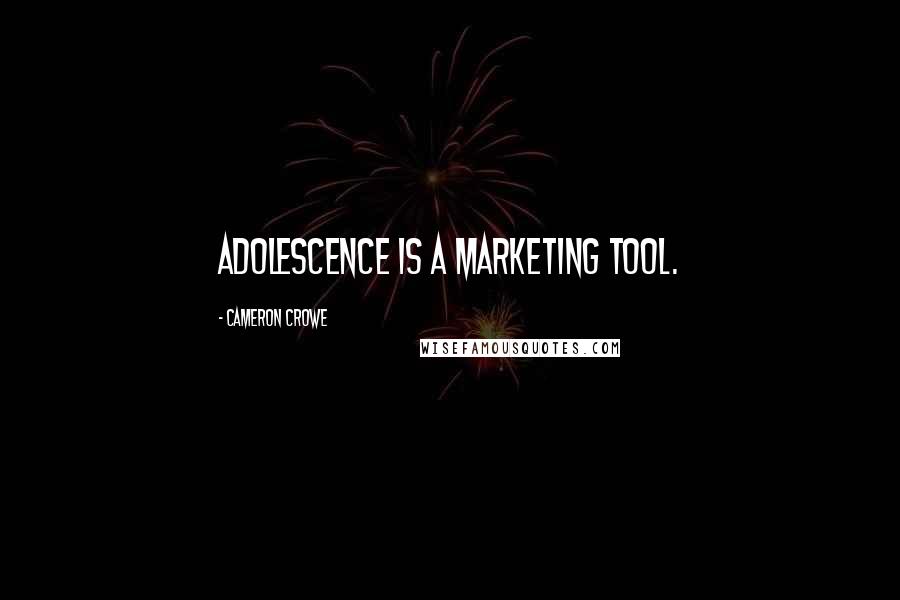 Cameron Crowe Quotes: Adolescence is a marketing tool.