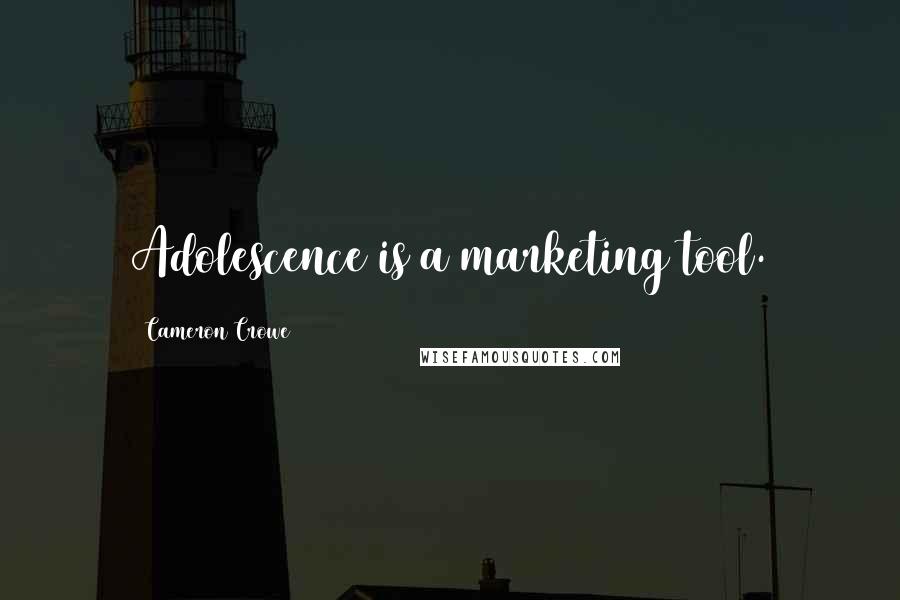 Cameron Crowe Quotes: Adolescence is a marketing tool.