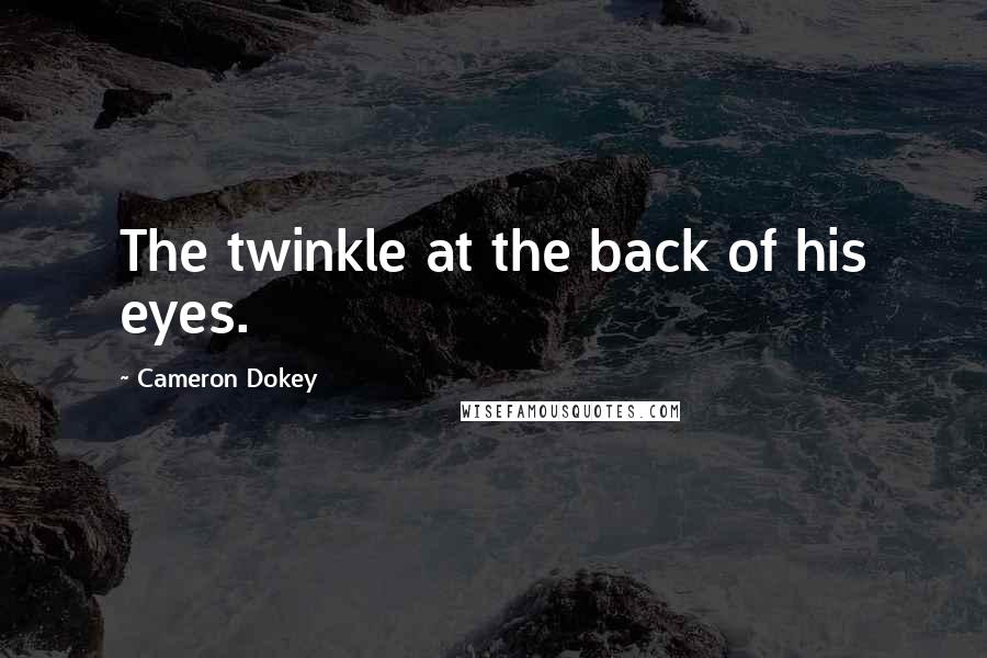 Cameron Dokey Quotes: The twinkle at the back of his eyes.
