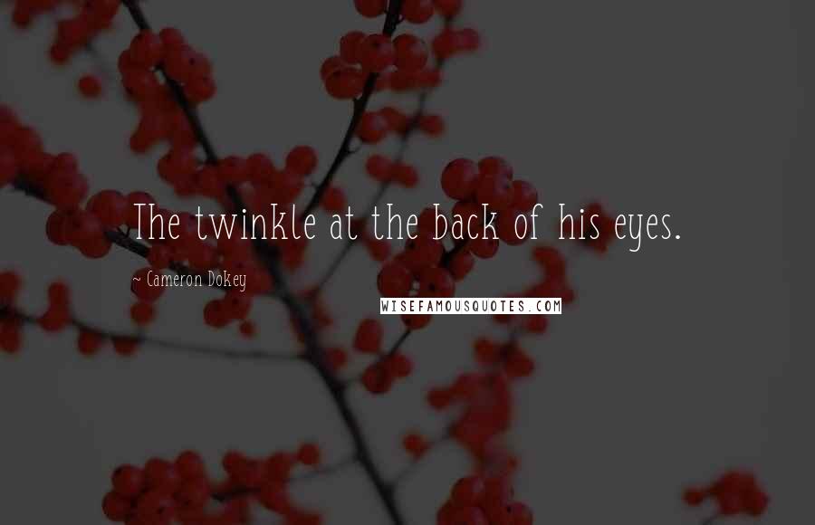 Cameron Dokey Quotes: The twinkle at the back of his eyes.